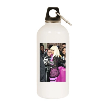 Nicki Minaj White Water Bottle With Carabiner