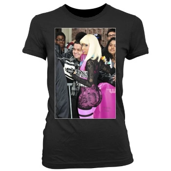 Nicki Minaj Women's Junior Cut Crewneck T-Shirt