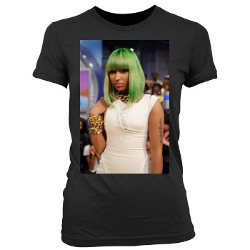 Nicki Minaj Women's Junior Cut Crewneck T-Shirt