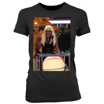 Nicki Minaj Women's Junior Cut Crewneck T-Shirt