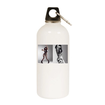 Nicki Minaj White Water Bottle With Carabiner