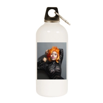 Nicki Minaj White Water Bottle With Carabiner