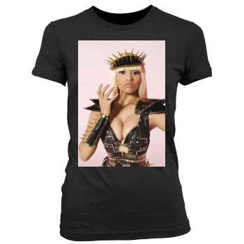 Nicki Minaj Women's Junior Cut Crewneck T-Shirt