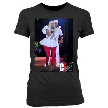 Nicki Minaj Women's Junior Cut Crewneck T-Shirt