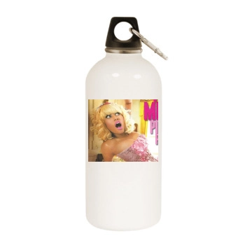 Nicki Minaj White Water Bottle With Carabiner