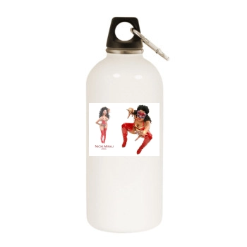 Nicki Minaj White Water Bottle With Carabiner