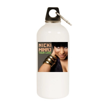 Nicki Minaj White Water Bottle With Carabiner