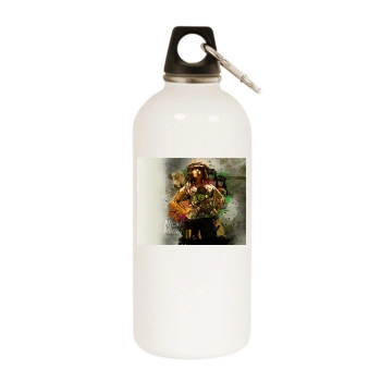 Nicki Minaj White Water Bottle With Carabiner