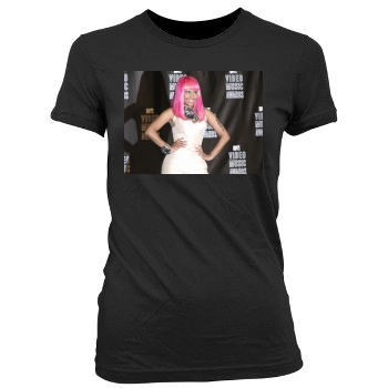 Nicki Minaj Women's Junior Cut Crewneck T-Shirt