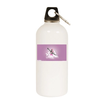 Nicki Minaj White Water Bottle With Carabiner