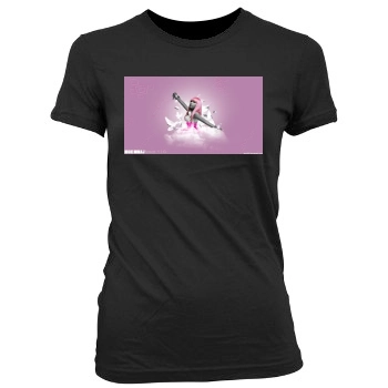 Nicki Minaj Women's Junior Cut Crewneck T-Shirt