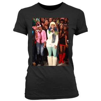 Nicki Minaj Women's Junior Cut Crewneck T-Shirt