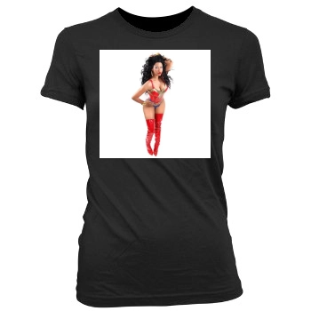 Nicki Minaj Women's Junior Cut Crewneck T-Shirt