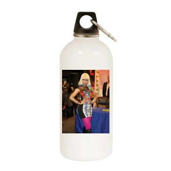 Nicki Minaj White Water Bottle With Carabiner