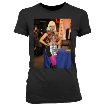 Nicki Minaj Women's Junior Cut Crewneck T-Shirt