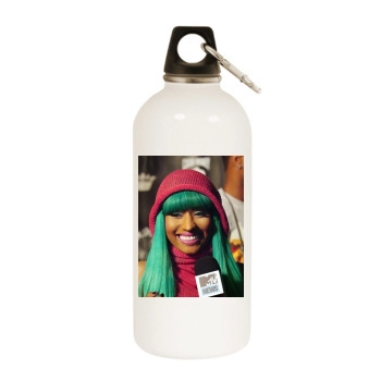 Nicki Minaj White Water Bottle With Carabiner