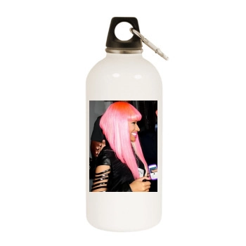 Nicki Minaj White Water Bottle With Carabiner