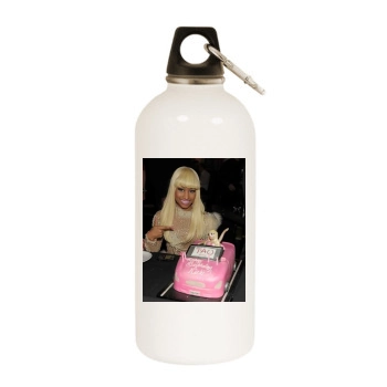 Nicki Minaj White Water Bottle With Carabiner