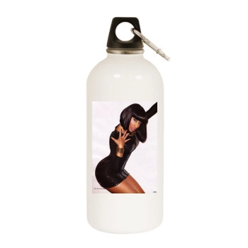 Nicki Minaj White Water Bottle With Carabiner