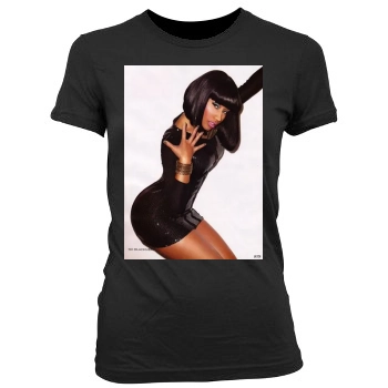 Nicki Minaj Women's Junior Cut Crewneck T-Shirt