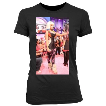 Nicki Minaj Women's Junior Cut Crewneck T-Shirt