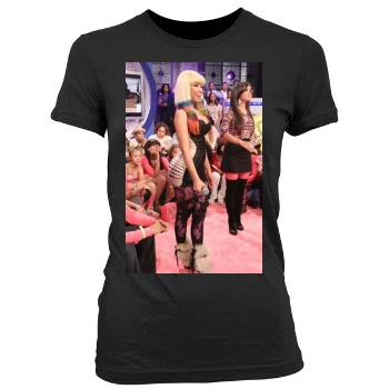 Nicki Minaj Women's Junior Cut Crewneck T-Shirt