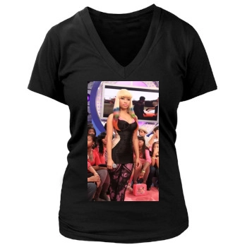 Nicki Minaj Women's Deep V-Neck TShirt