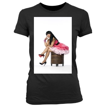 Nicki Minaj Women's Junior Cut Crewneck T-Shirt