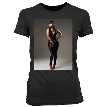 Nicki Minaj Women's Junior Cut Crewneck T-Shirt