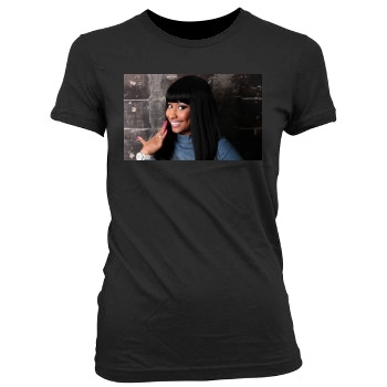 Nicki Minaj Women's Junior Cut Crewneck T-Shirt