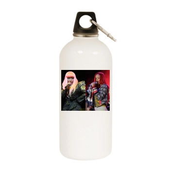 Nicki Minaj White Water Bottle With Carabiner