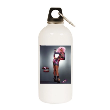 Nicki Minaj White Water Bottle With Carabiner