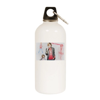Cody Simpson White Water Bottle With Carabiner