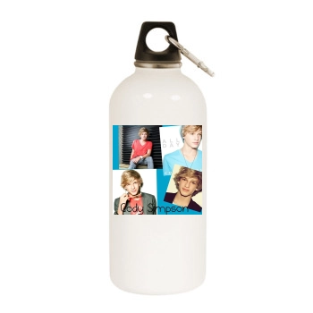 Cody Simpson White Water Bottle With Carabiner