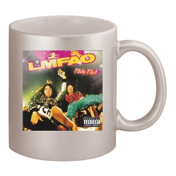 LMFAO 11oz Metallic Silver Mug