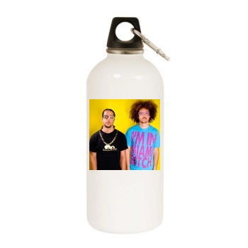 LMFAO White Water Bottle With Carabiner