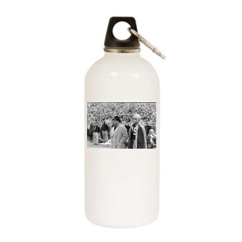 Vince Lombardi White Water Bottle With Carabiner