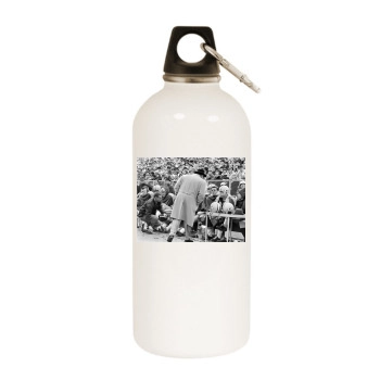 Vince Lombardi White Water Bottle With Carabiner