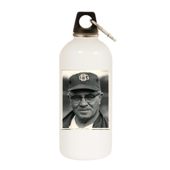 Vince Lombardi White Water Bottle With Carabiner