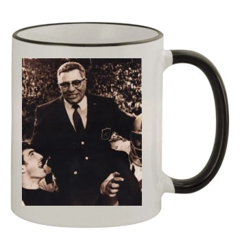 Vince Lombardi 11oz Colored Rim & Handle Mug