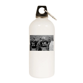 Vince Lombardi White Water Bottle With Carabiner