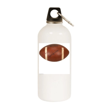 Vince Lombardi White Water Bottle With Carabiner