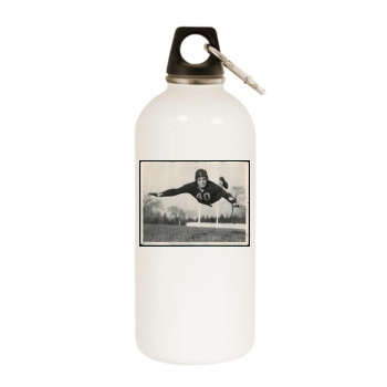 Vince Lombardi White Water Bottle With Carabiner