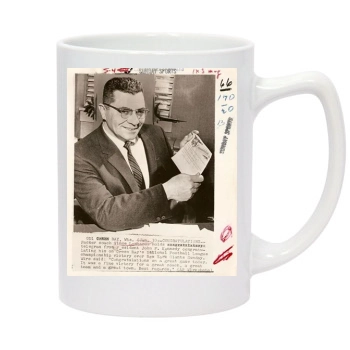 Vince Lombardi 14oz White Statesman Mug