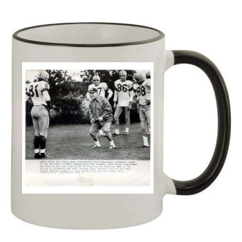 Vince Lombardi 11oz Colored Rim & Handle Mug