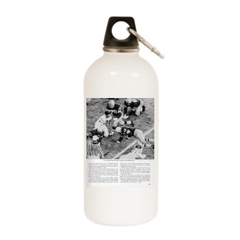 Vince Lombardi White Water Bottle With Carabiner