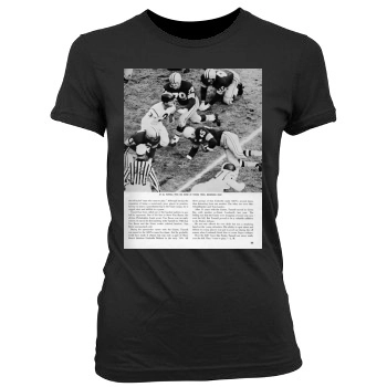Vince Lombardi Women's Junior Cut Crewneck T-Shirt