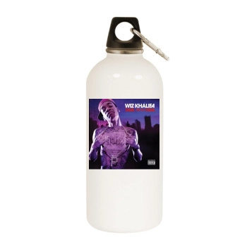 Wiz Khalifa White Water Bottle With Carabiner