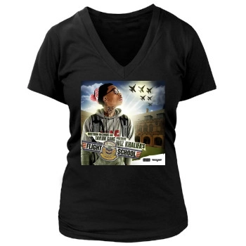 Wiz Khalifa Women's Deep V-Neck TShirt