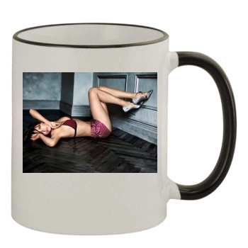 Adriana Lima 11oz Colored Rim & Handle Mug